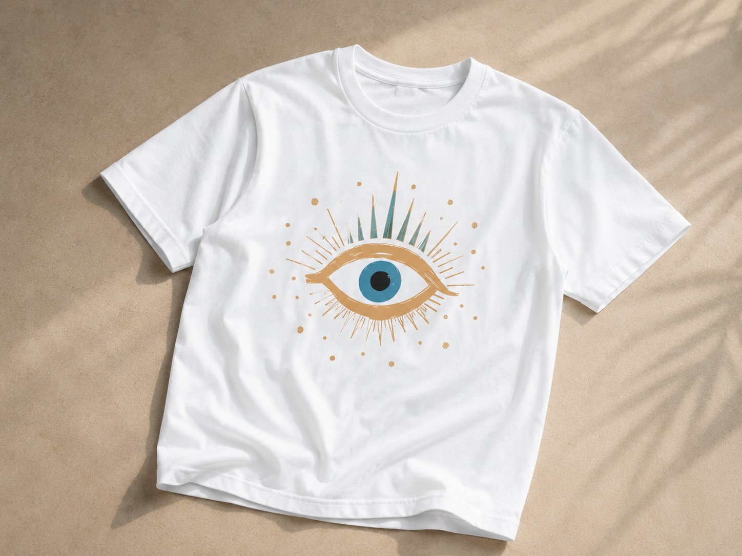 Golden Evil Eye Unisex Regular Fit Tee