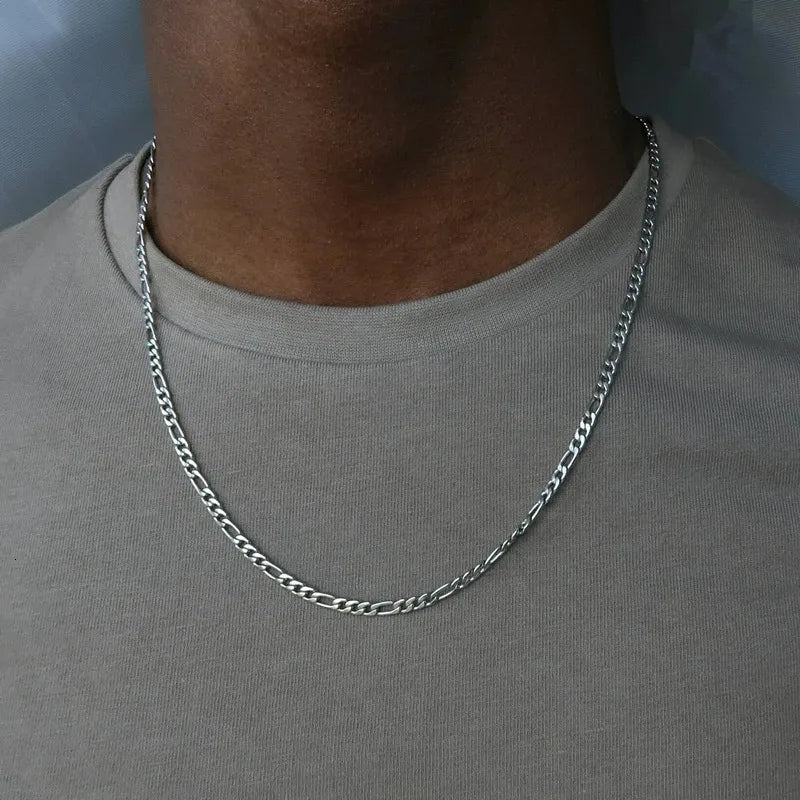 Silver Figaro Chain for Men – photo 1