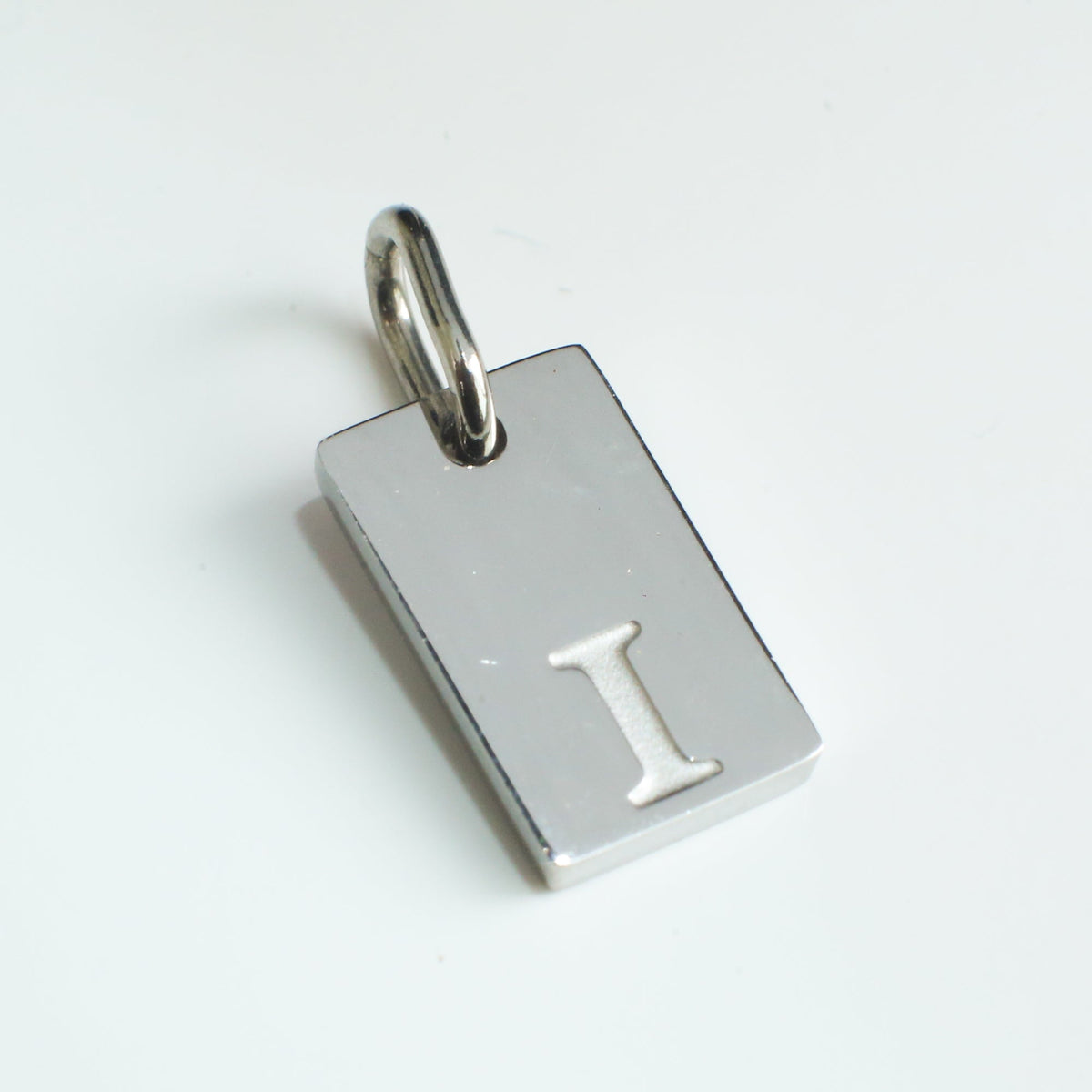 Dainty Alphabet Charm Silver  - I