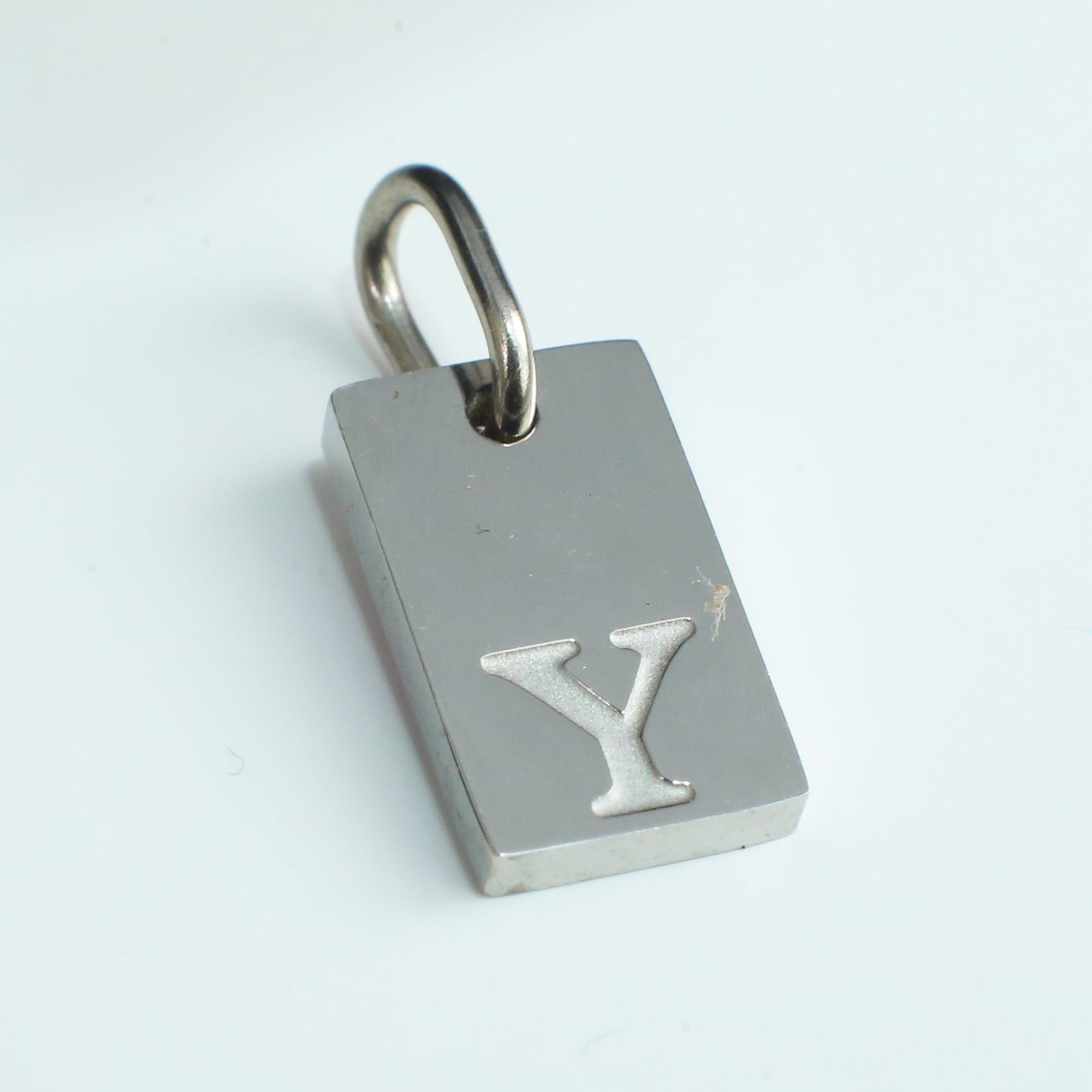 Dainty Alphabet Charm Silver  - Y