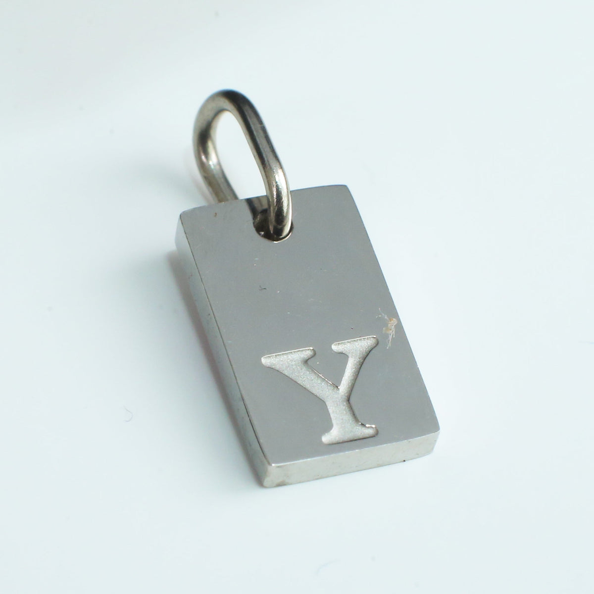 Dainty Alphabet Charm Silver  - Y