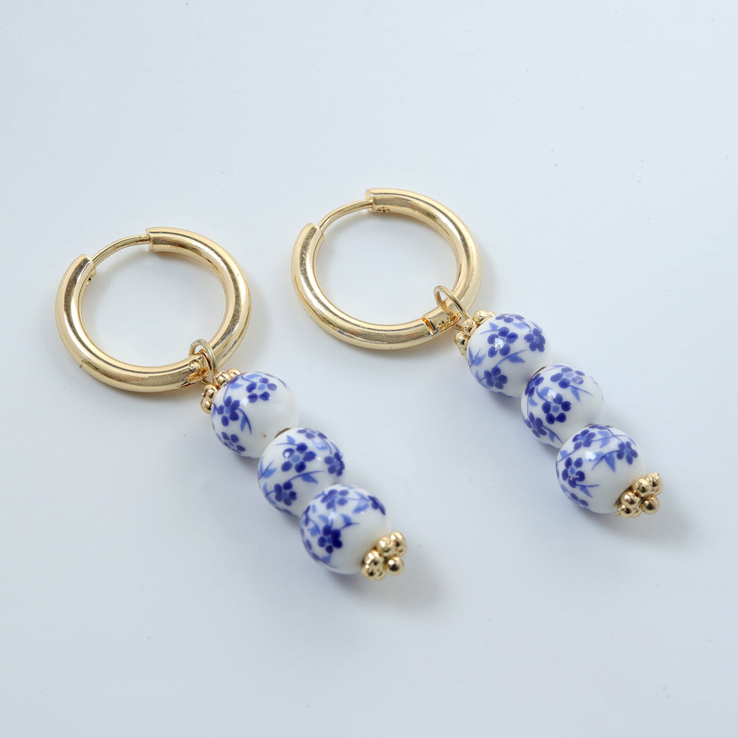 Trio Porcelain Hoops – photo 2