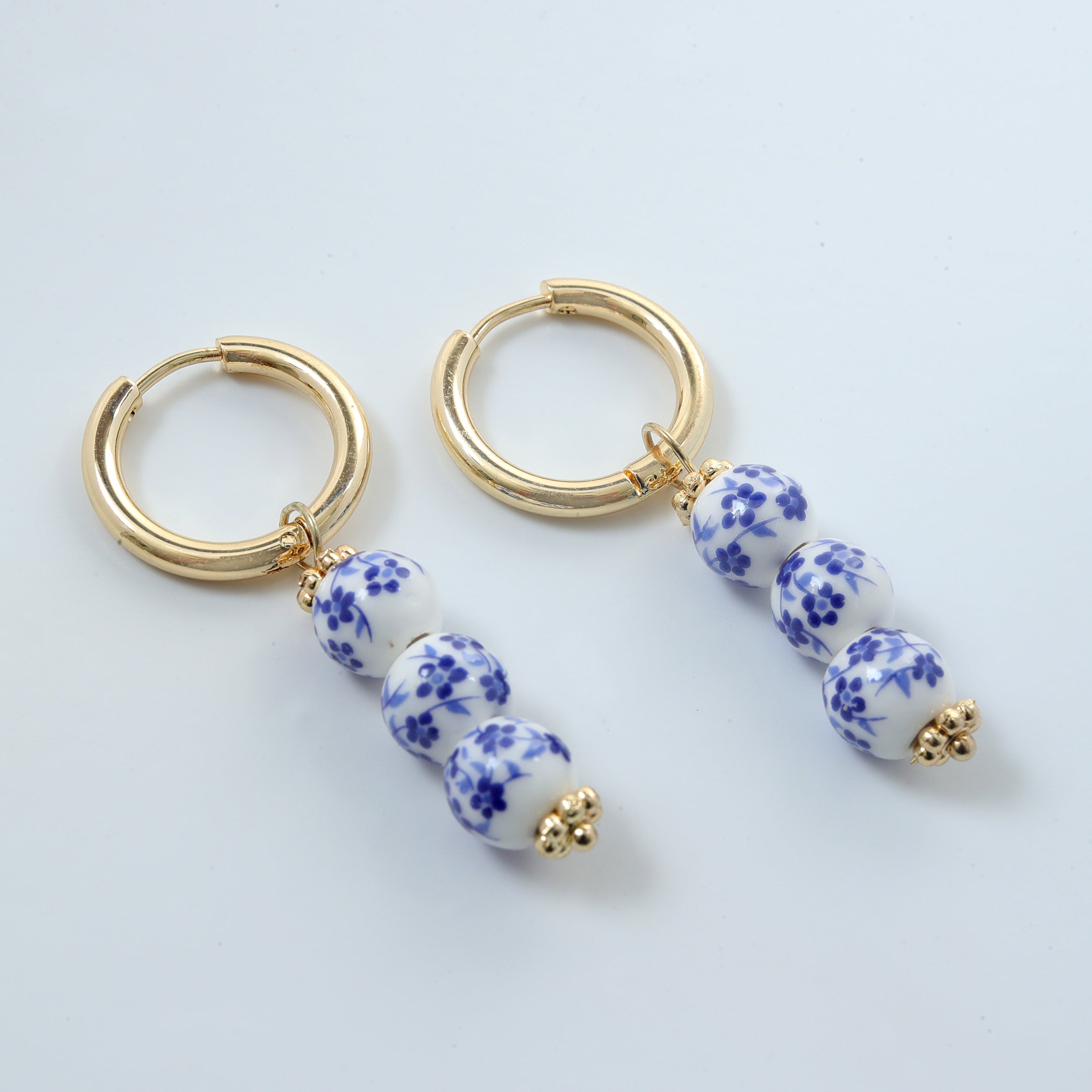 Trio Porcelain Hoops