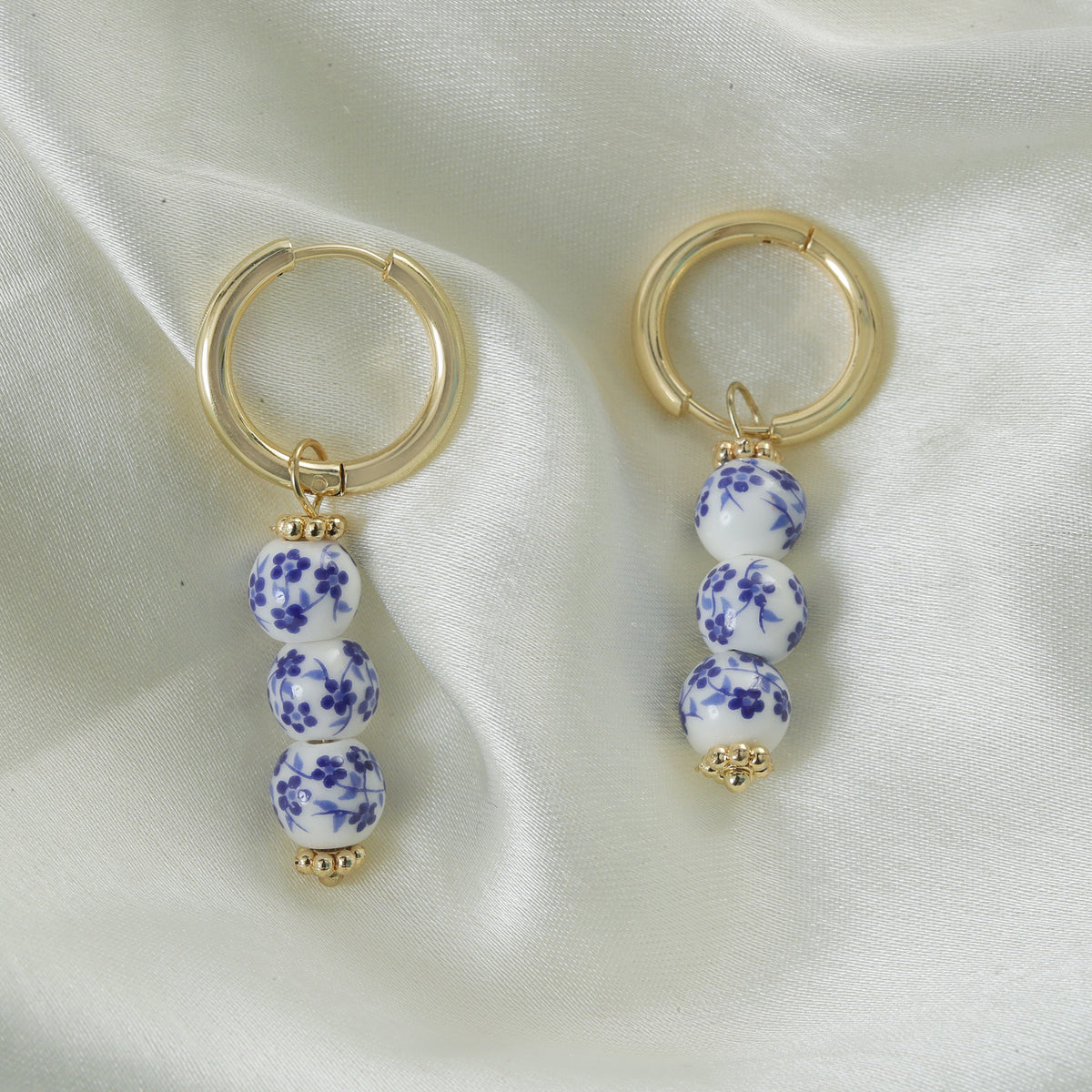 Trio Porcelain Hoops – photo 1