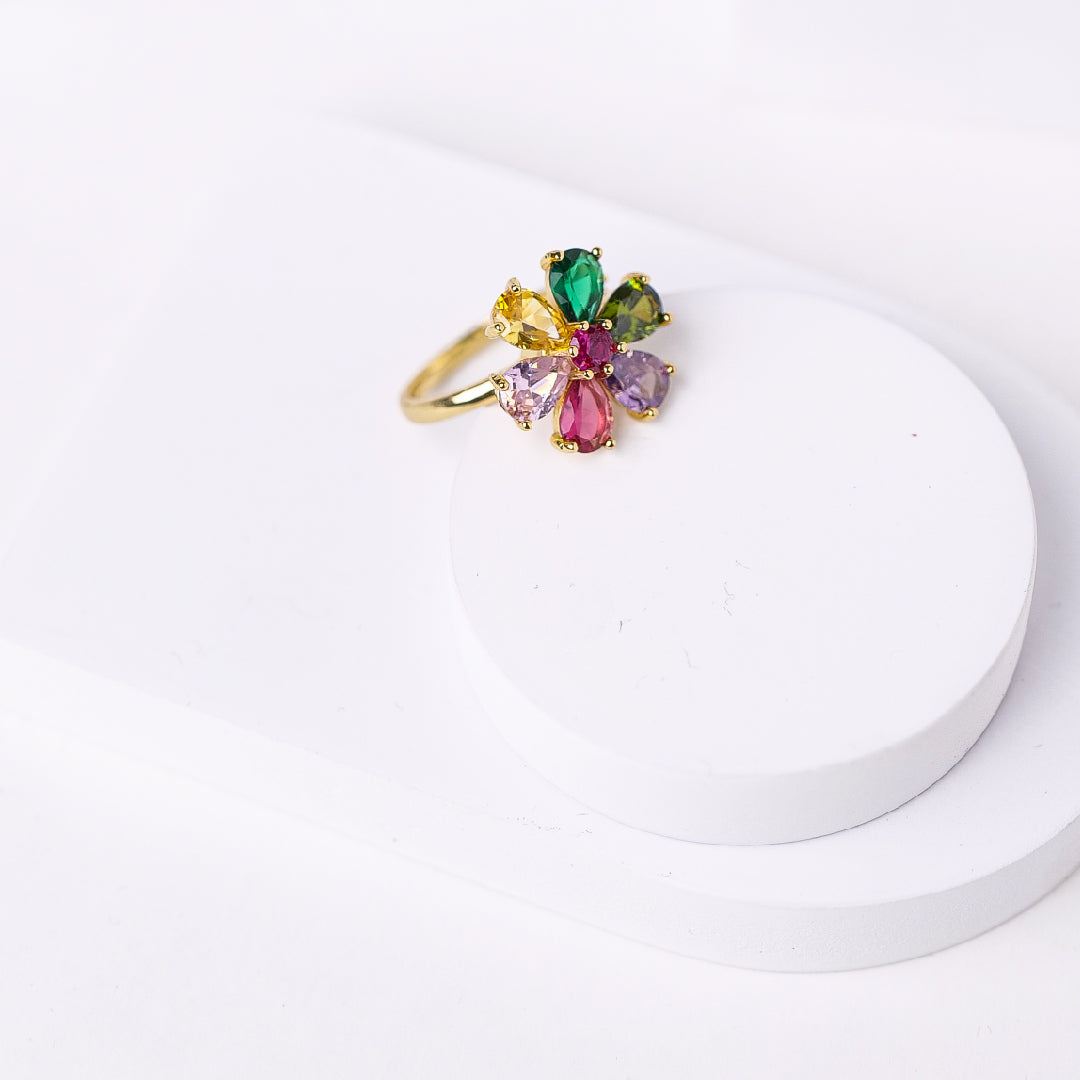 Rainbow Fidget Spinner Adjustable Ring