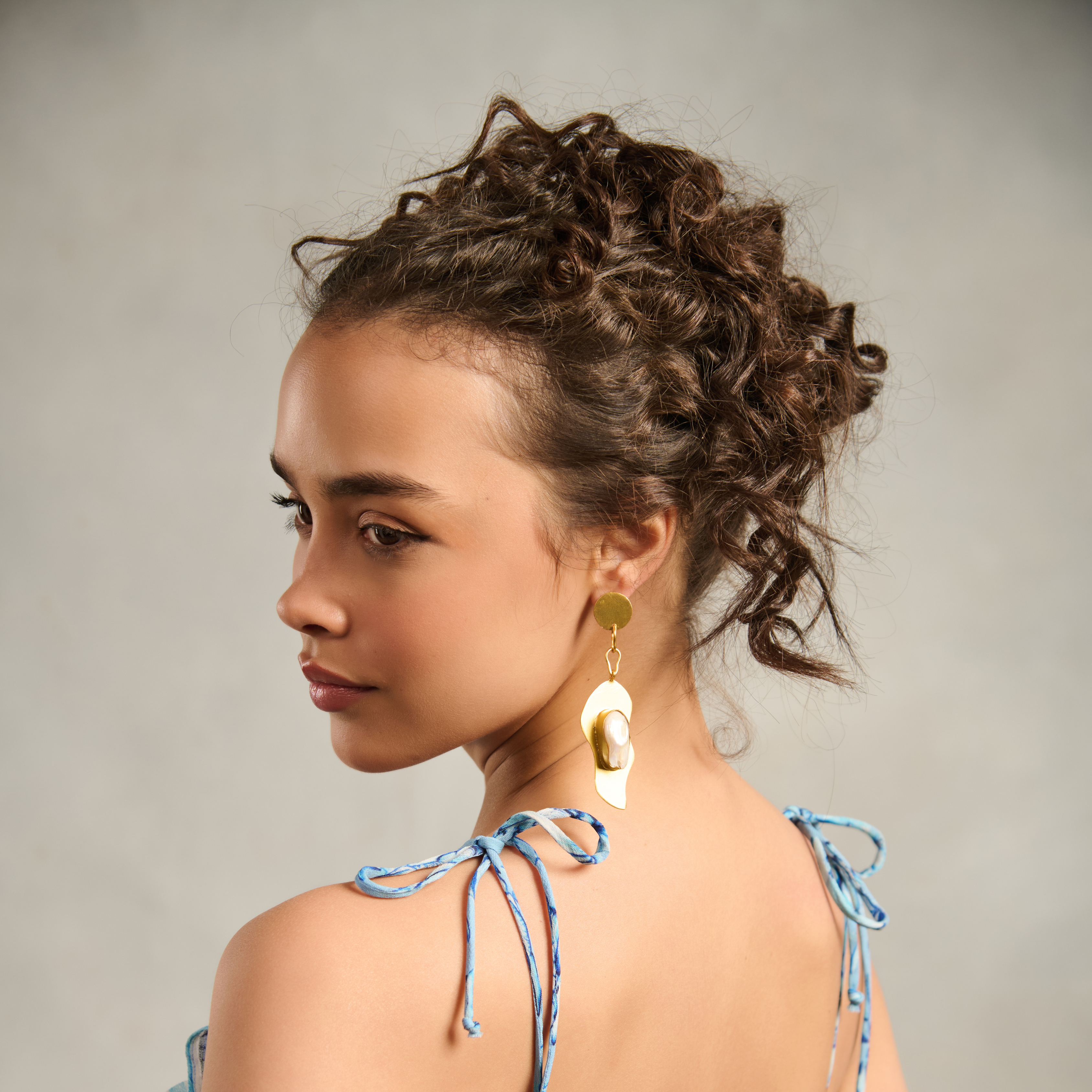 Pearl Abstract Earrings