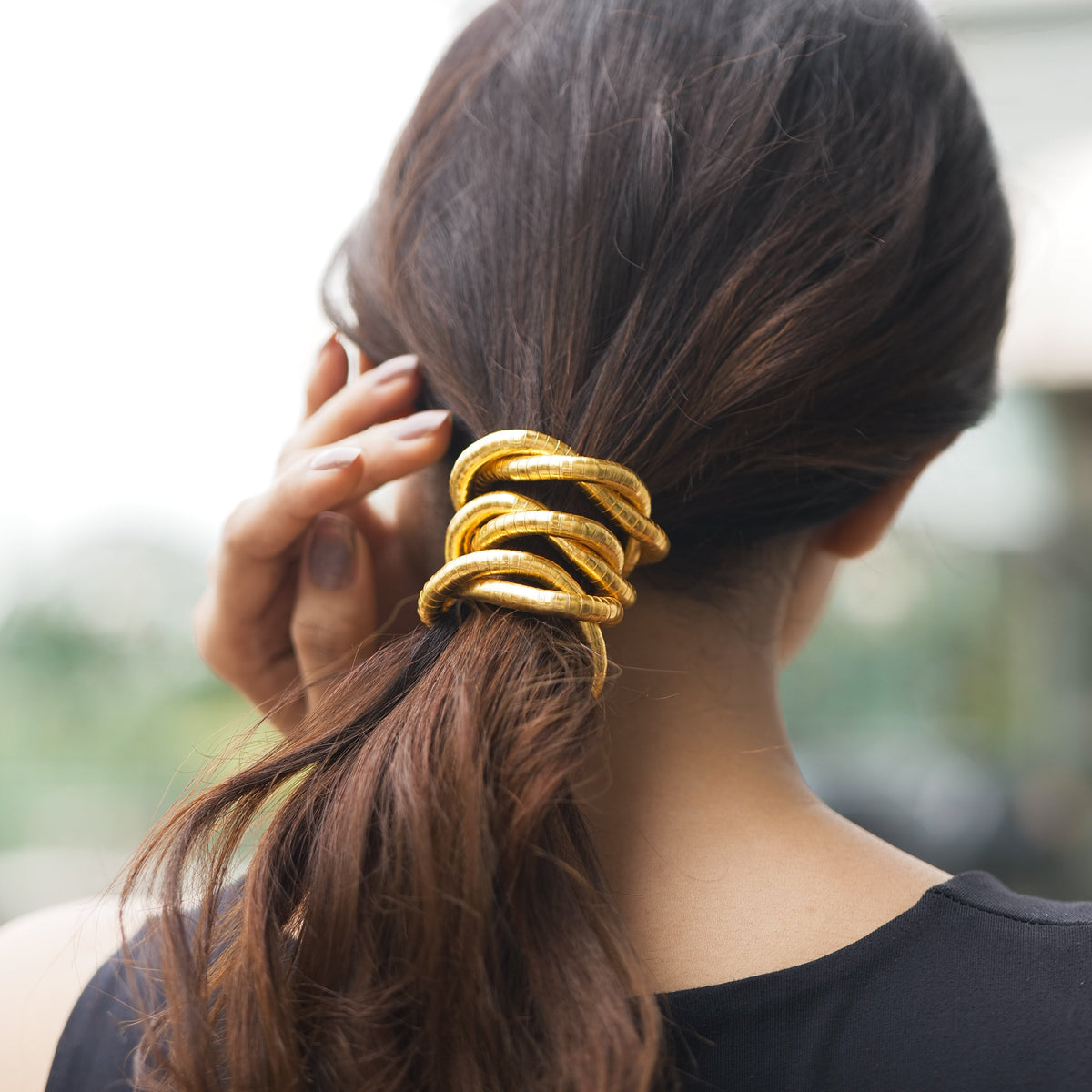 Bendable Snake Necklace - Golden Hour Gold – photo 2