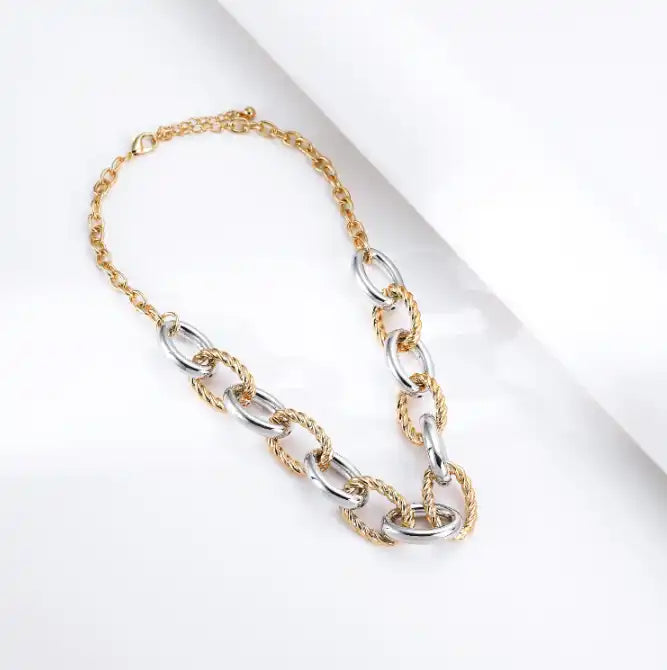 Dual Tone Link Necklace – photo 4