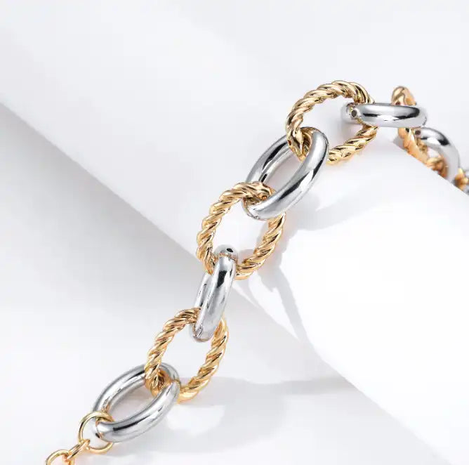 Dual Tone Link Necklace – photo 5