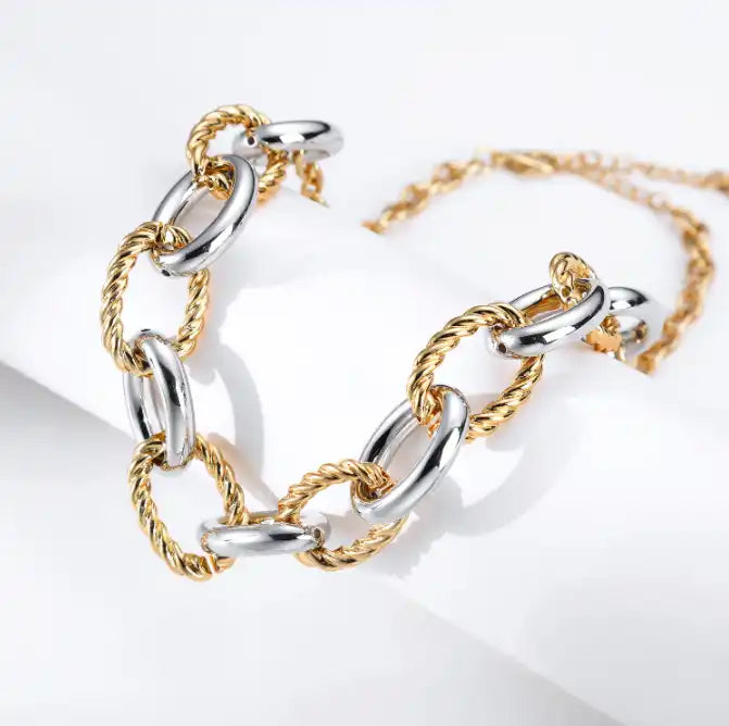 Dual Tone Link Necklace – photo 2