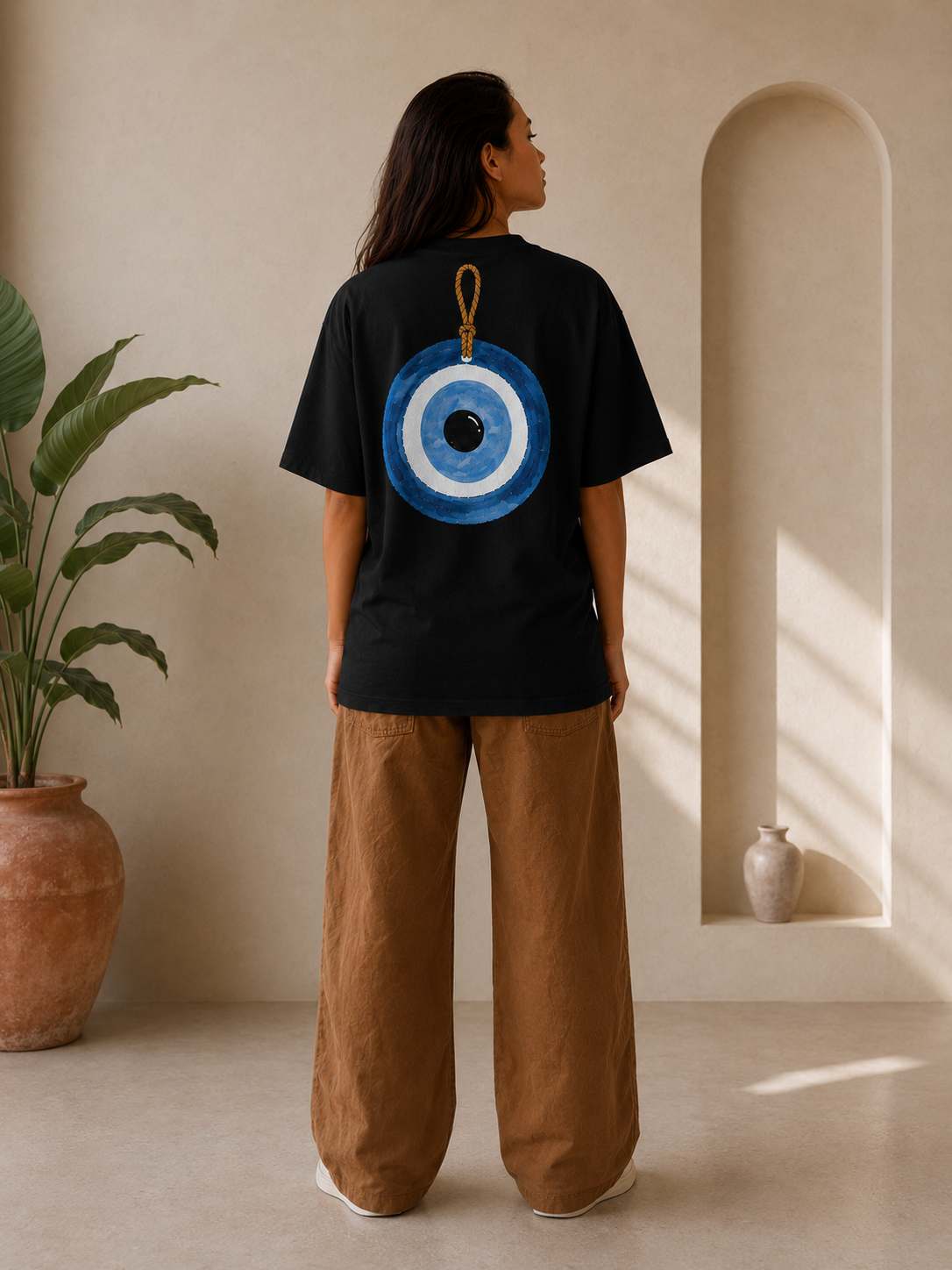 Nazar Charm Oversized T-Shirt