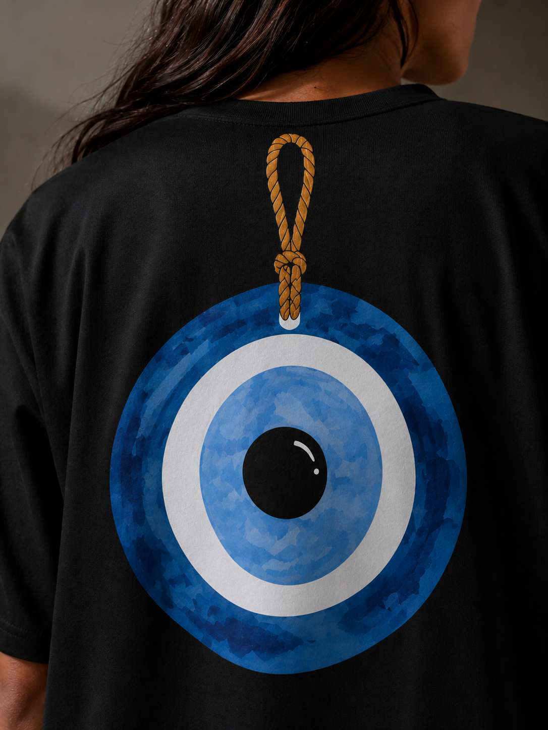 Nazar Charm Oversized T-Shirt