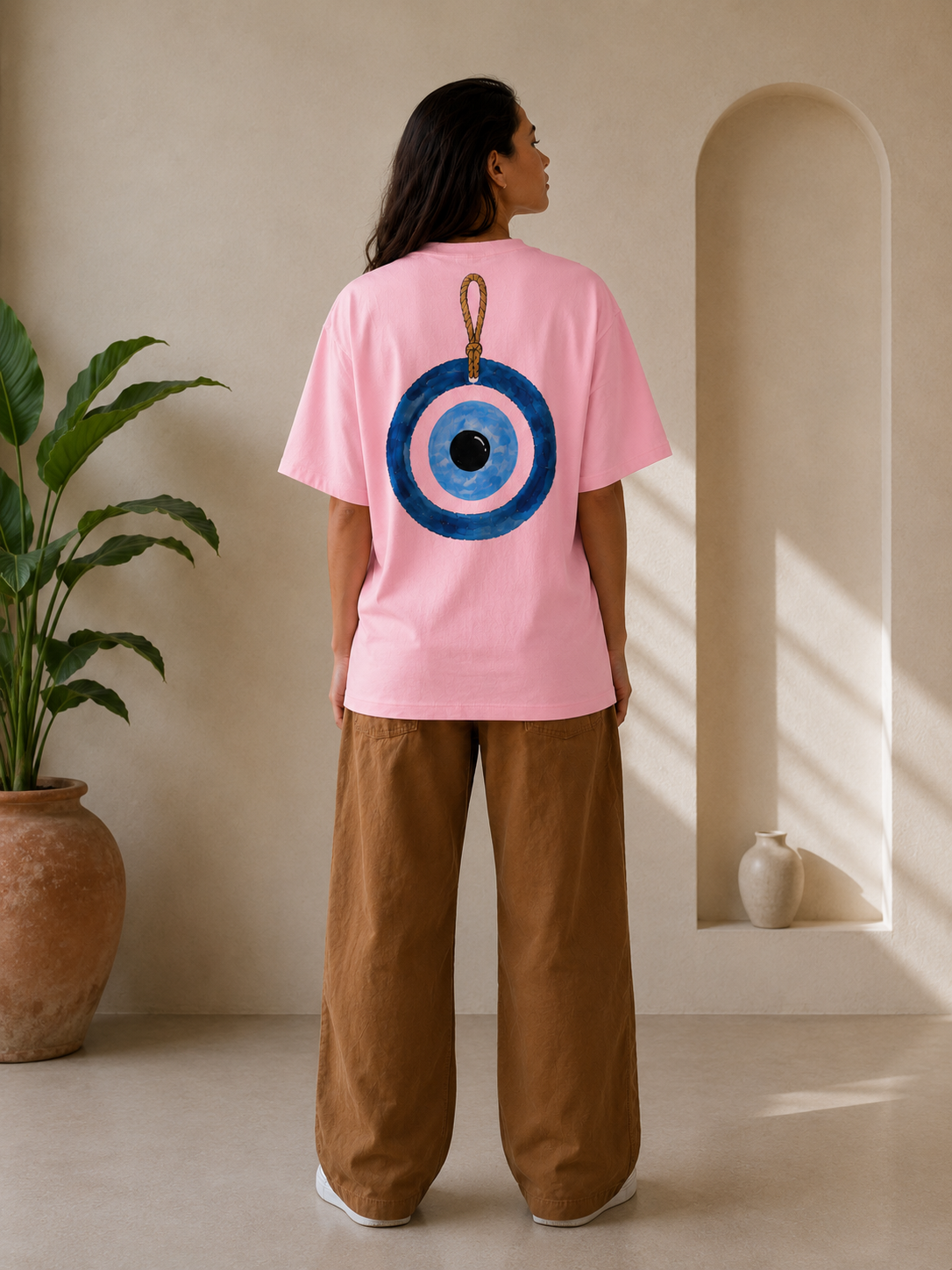 Nazar Charm Oversized T-Shirt
