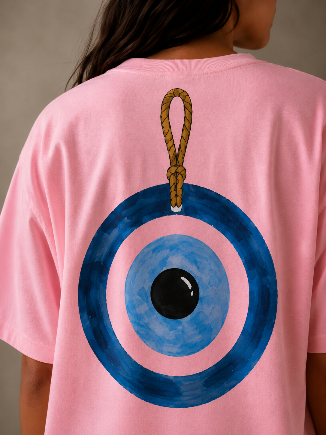 Nazar Charm Oversized T-Shirt