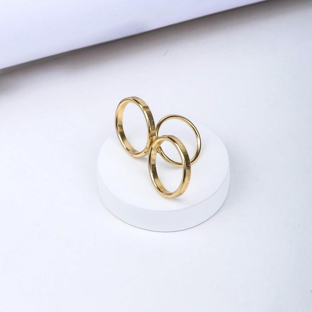 Double Circle Adjustable Ring – photo 2