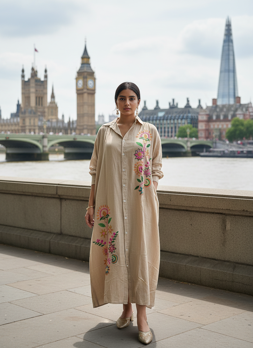 Artisan Meadow Duster Dress