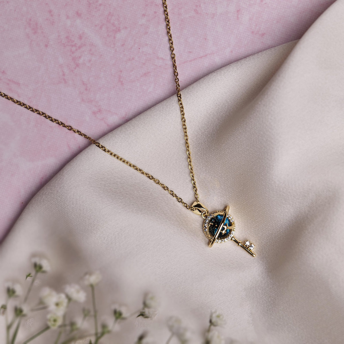 You Are The Key To My World Pendant with Chain – photo 1