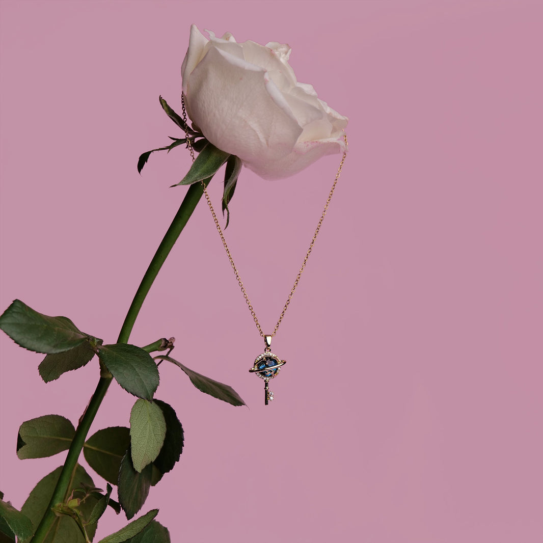You Are The Key To My World Pendant with Chain – photo 2