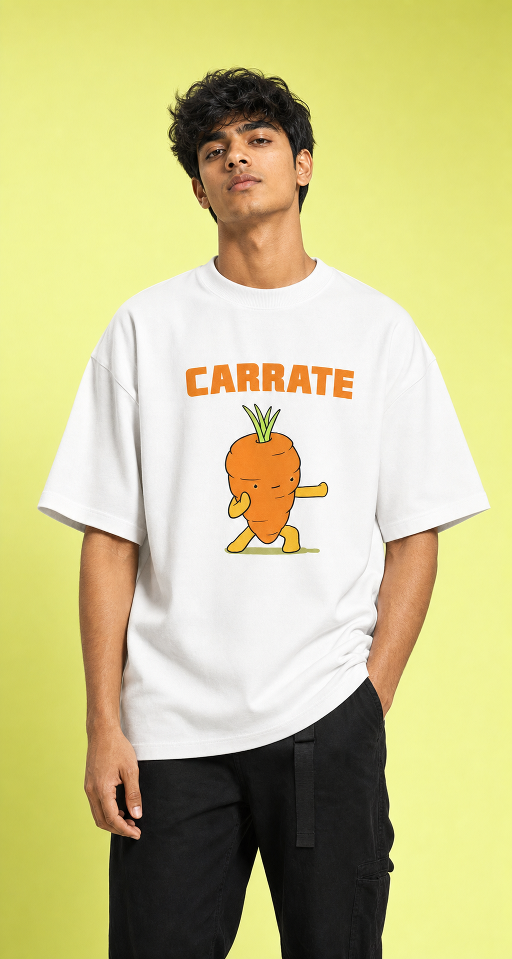 Carrate Unisex Oversized Tee - male model styling