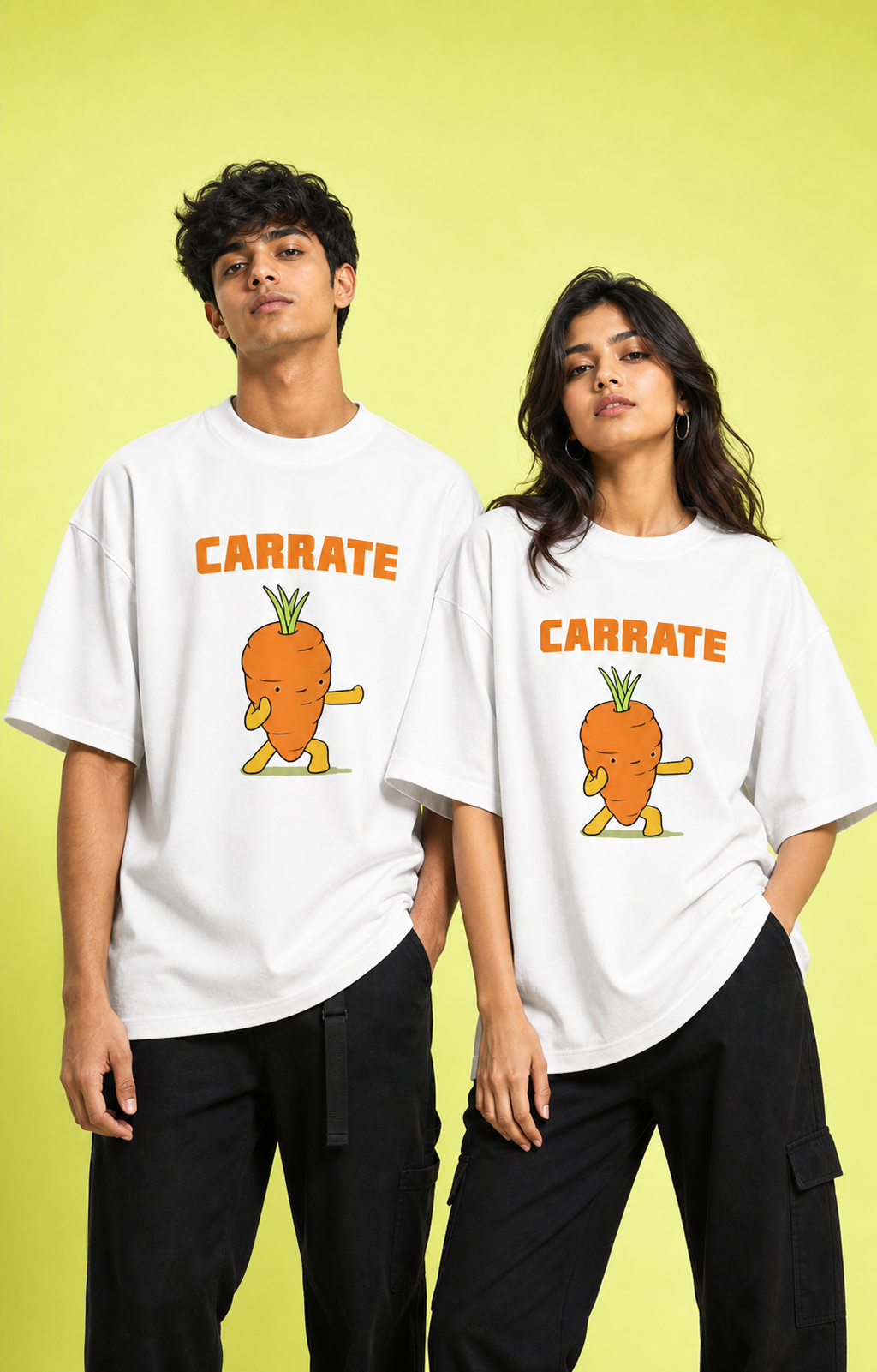Carrate Unisex Oversized Tee - front view