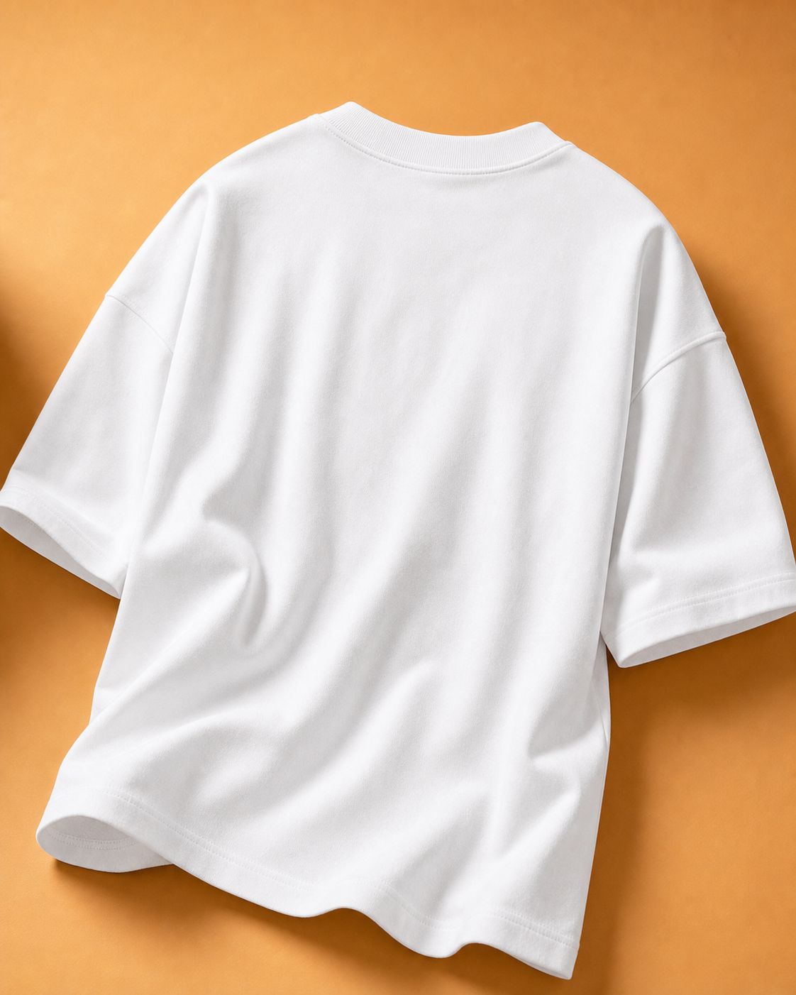 Chai Bina Chain Kaha Re Unisex Oversized Tee in white - back