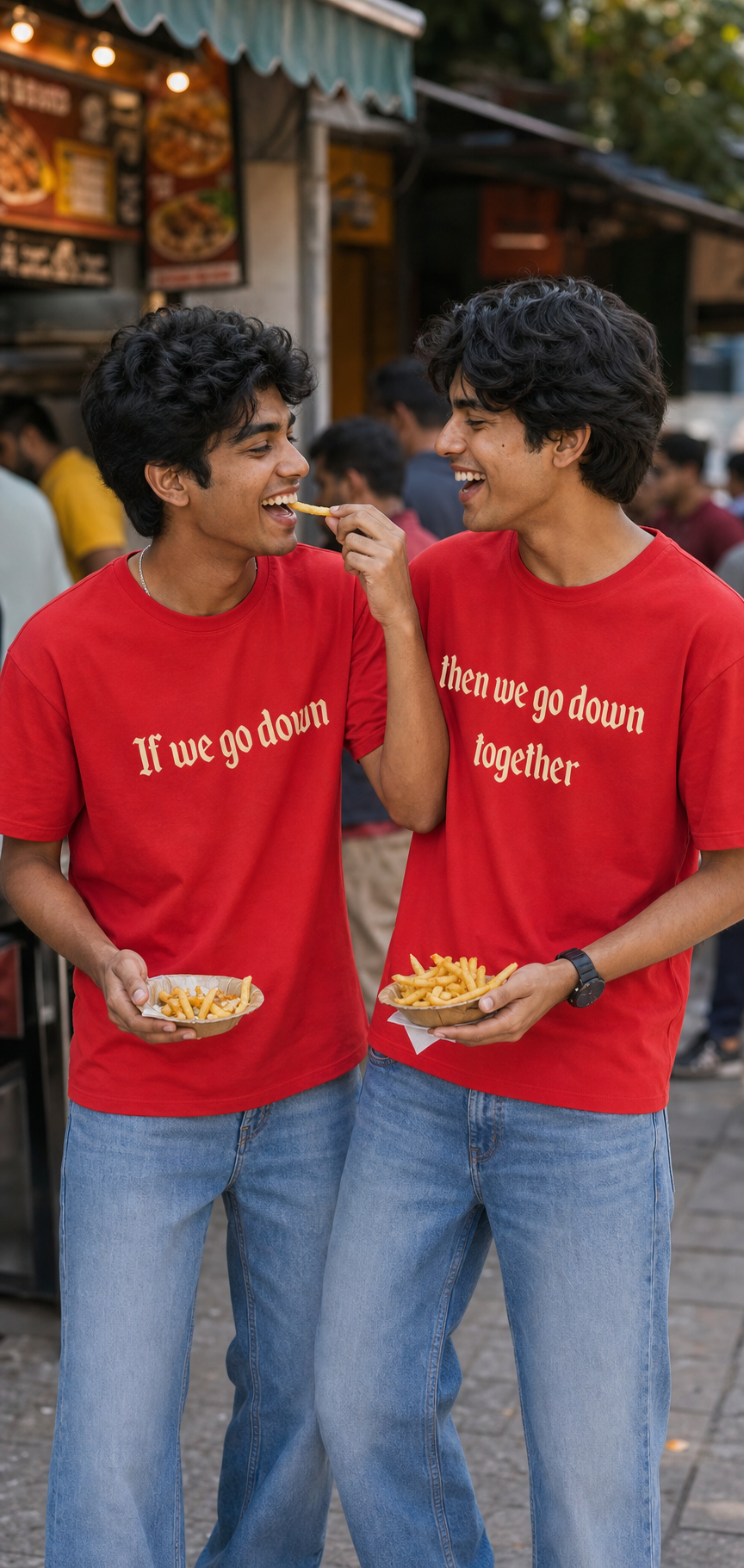 If We Go Down, Then We Go Down Together Unisex Matching T-Shirts – codex clipboard d09bcec7 d062 405a a7ee 536582378850 Red