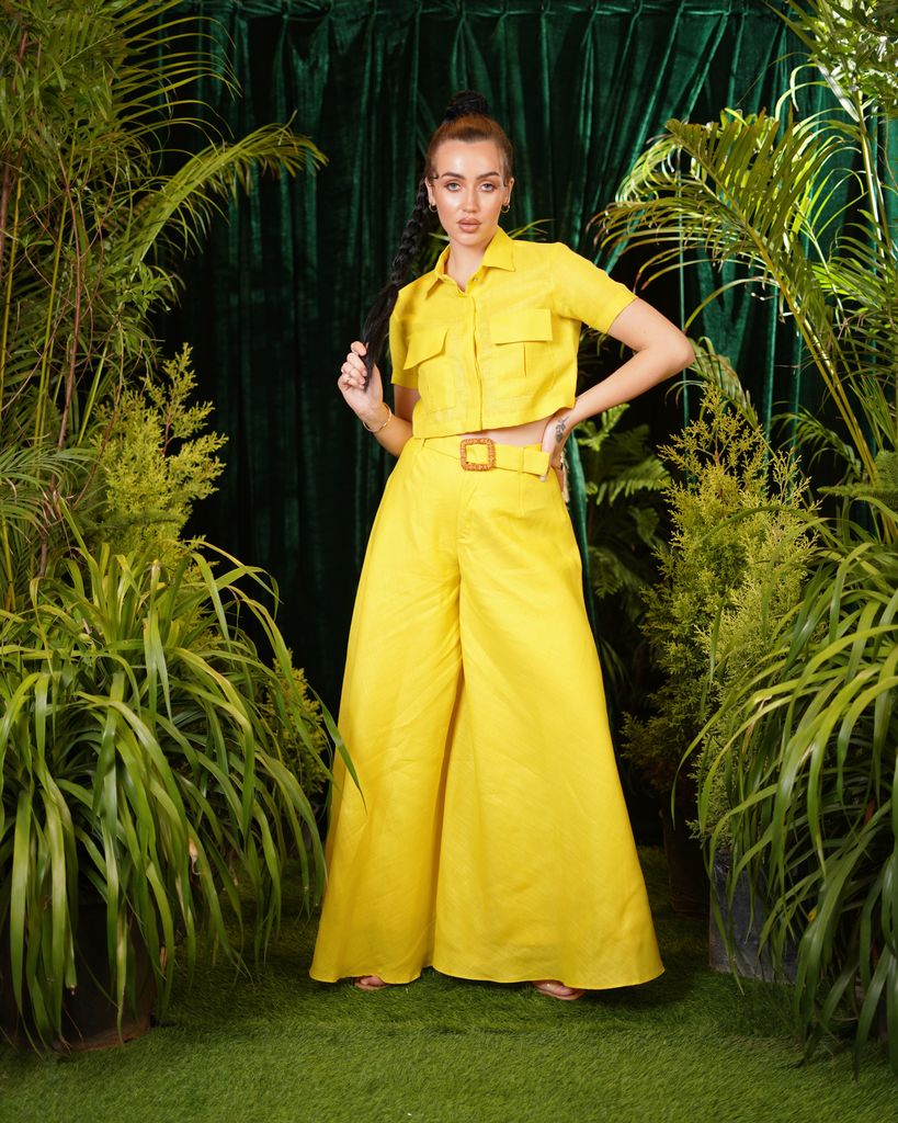 Yellow Linen Flared Co-ord – photo 1