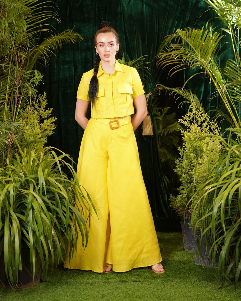 Yellow Linen Flared Co-ord – photo 2