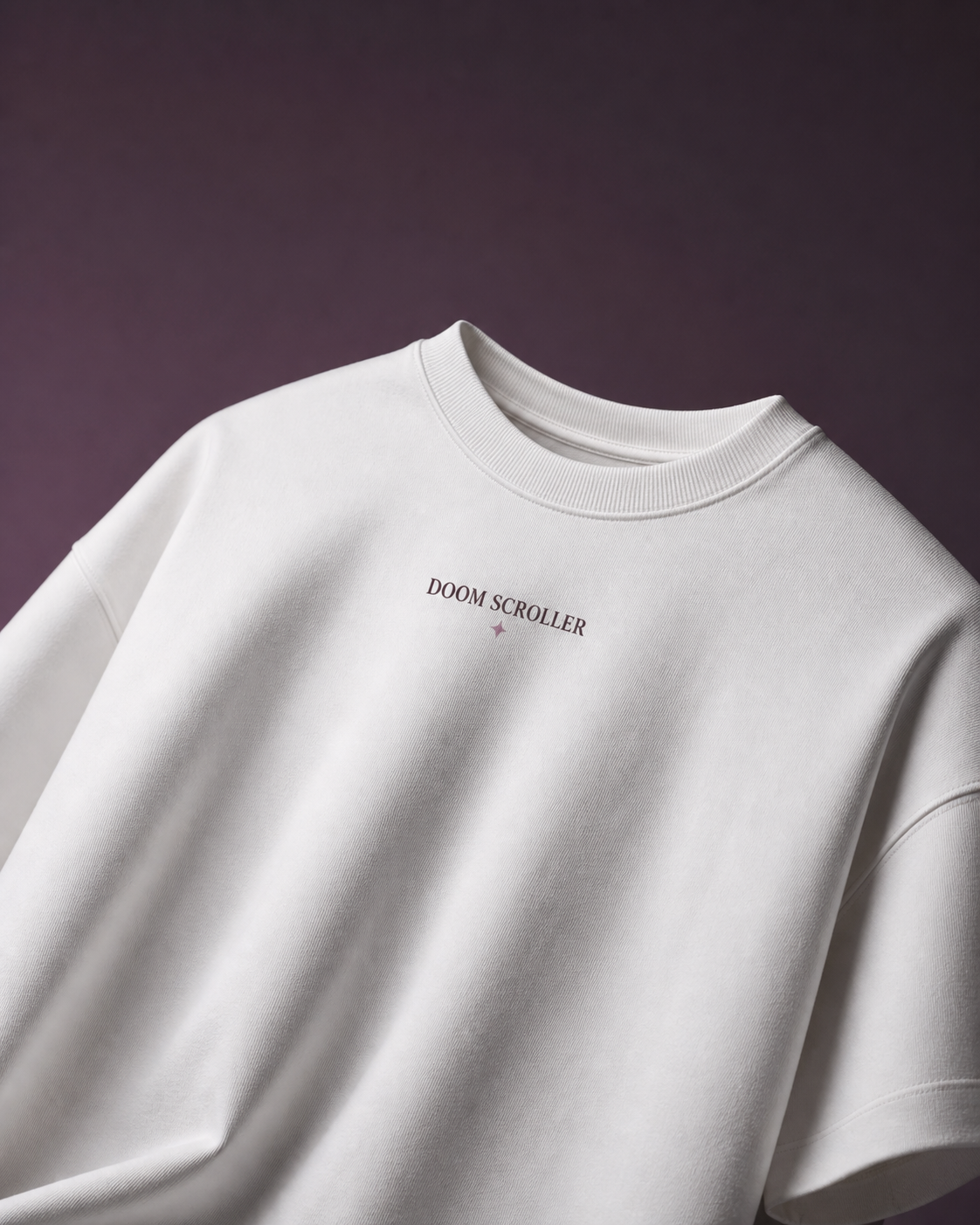 The Doom Scroller Unisex Oversized Tee - front view
