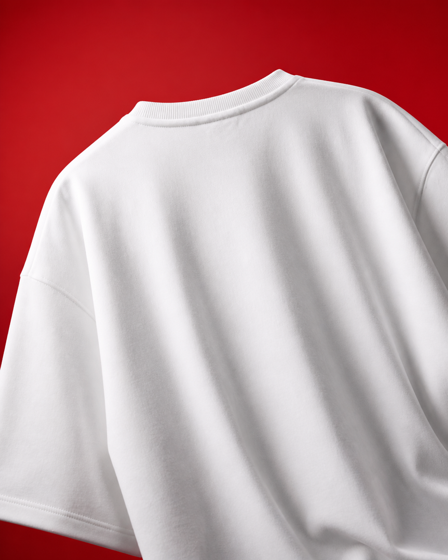 Energy Saving Mode Unisex Oversized Tee in white - back