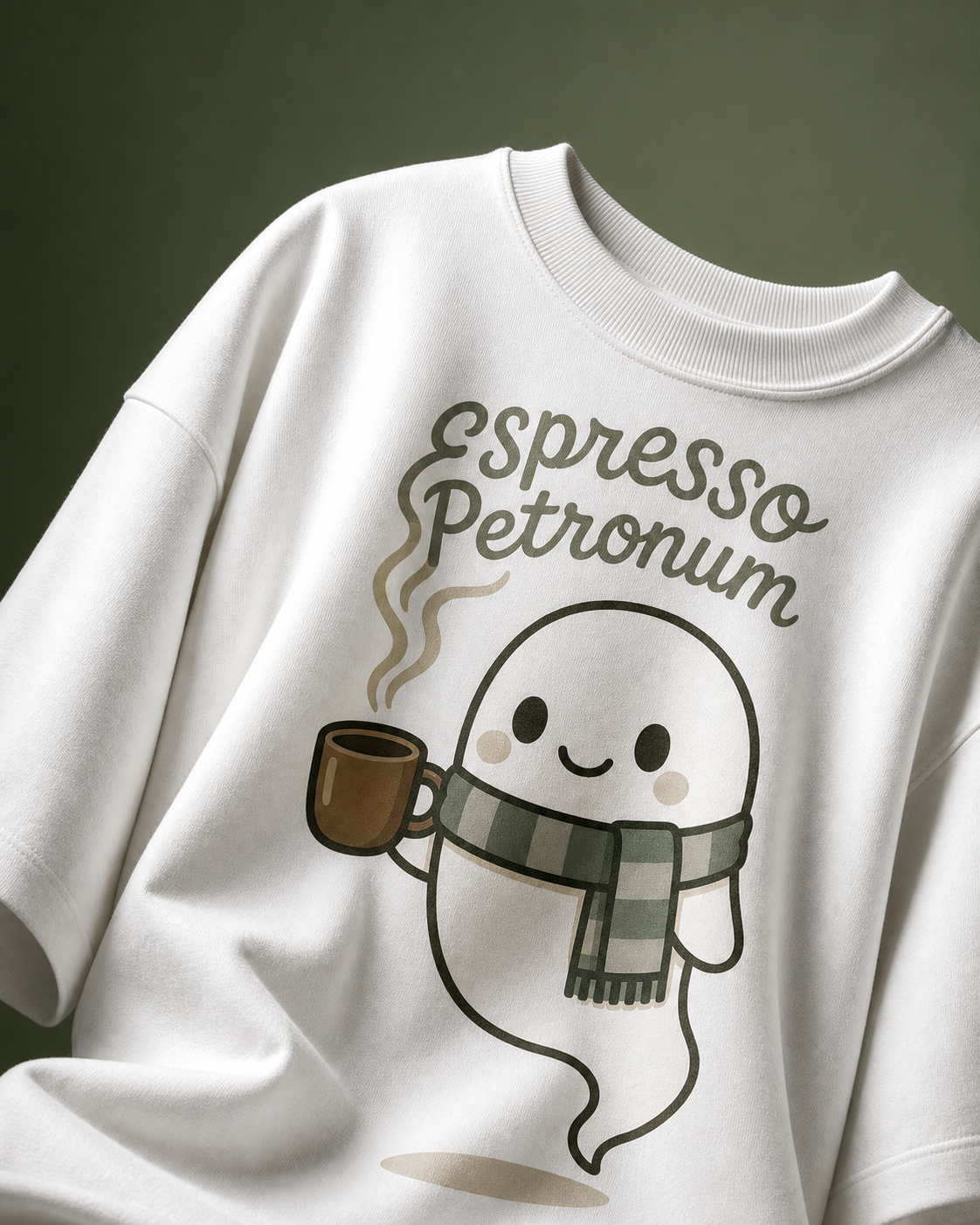 Espresso Petronum Unisex Oversized Tee - front view