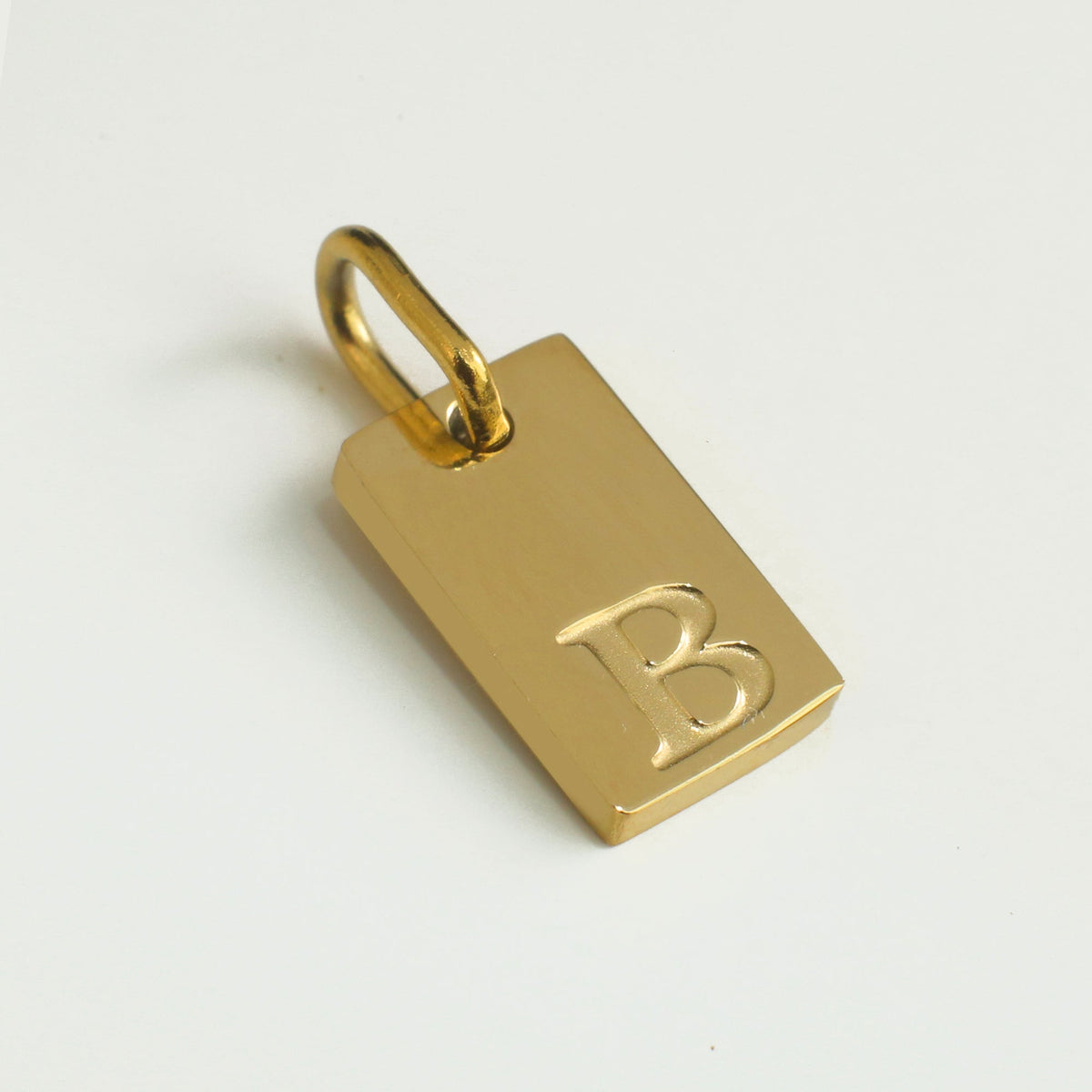 Dainty Alphabet Charm Gold  - B