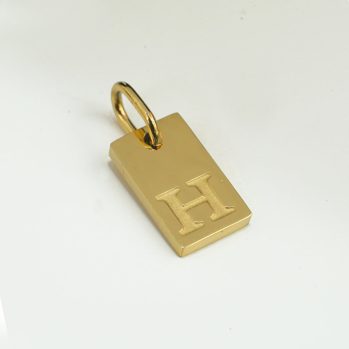 Dainty Alphabet Charm Gold  - H