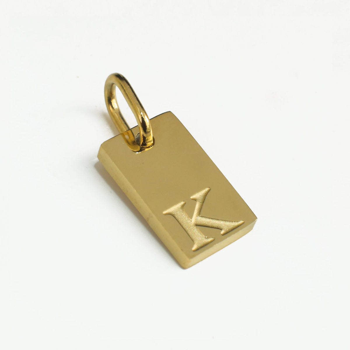 Dainty Alphabet Charm Gold  - K