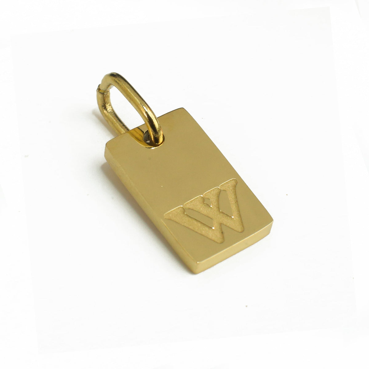 Dainty Alphabet Charm Gold  - W