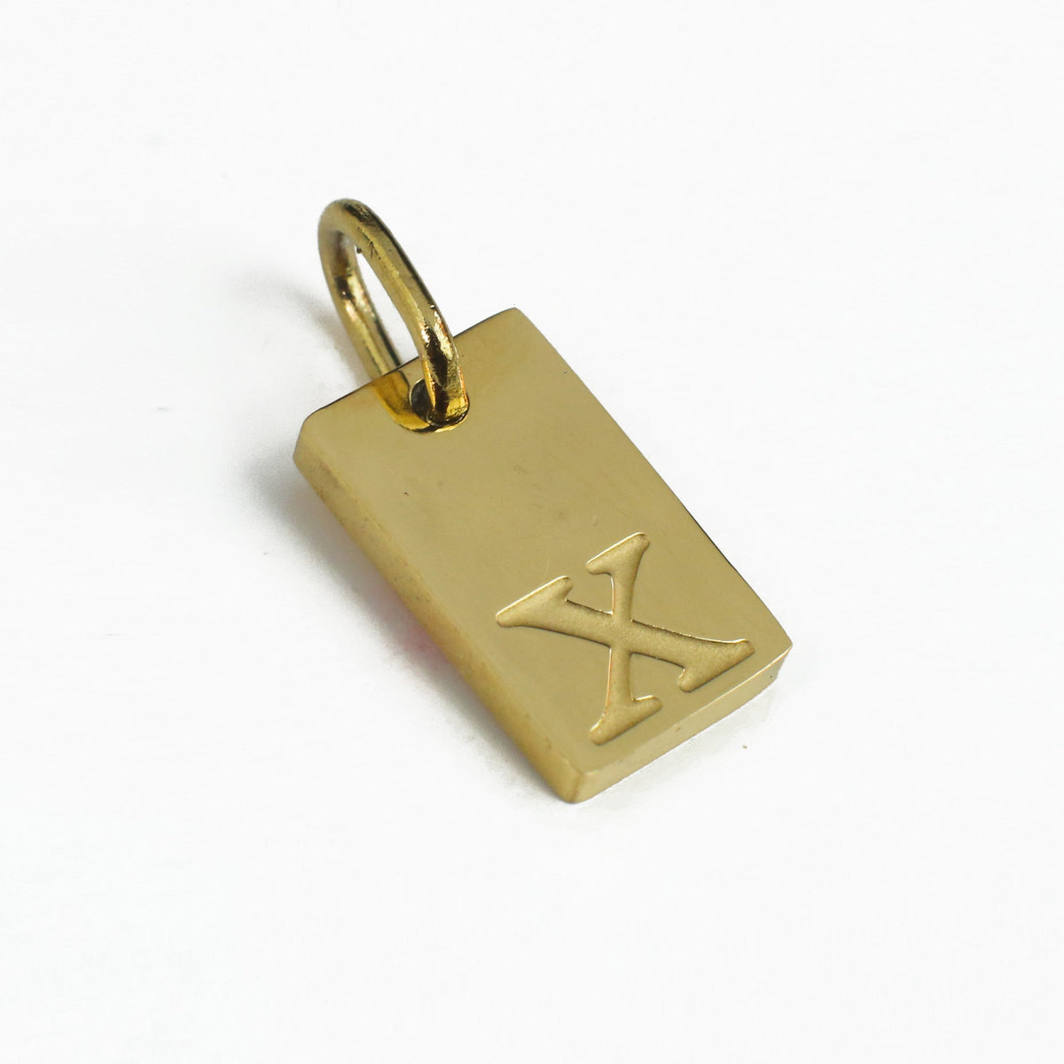 Dainty Alphabet Charm Gold  - X