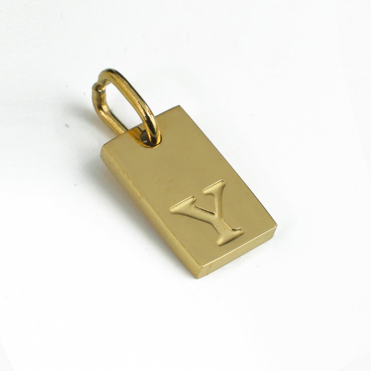 Dainty Alphabet Charm Gold  - Y
