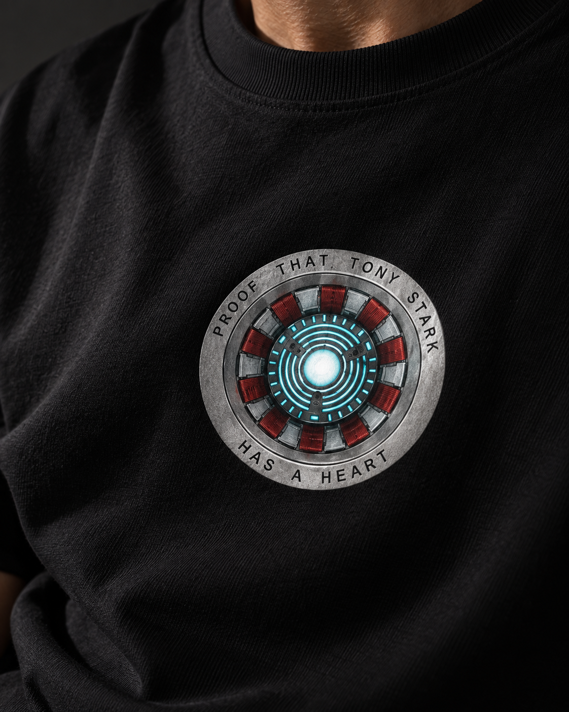 Heart of a Hero Arc Reactor — Black — artwork detail #Color_Black