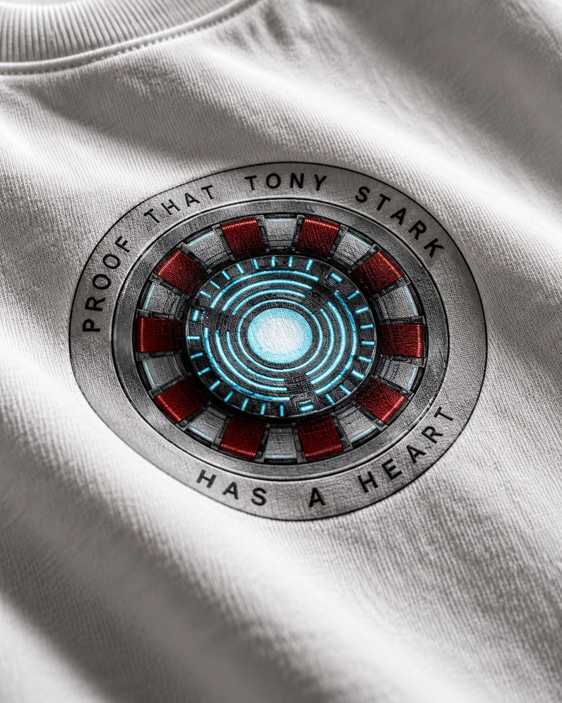 Heart of a Hero Arc Reactor — Off White — artwork detail #Color_Off White