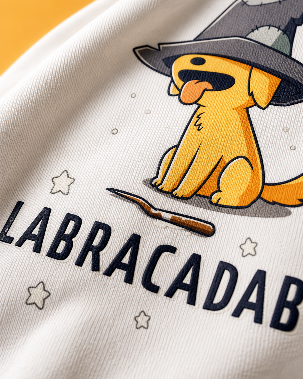 Labracadabra Unisex Oversized Tee - print close-up