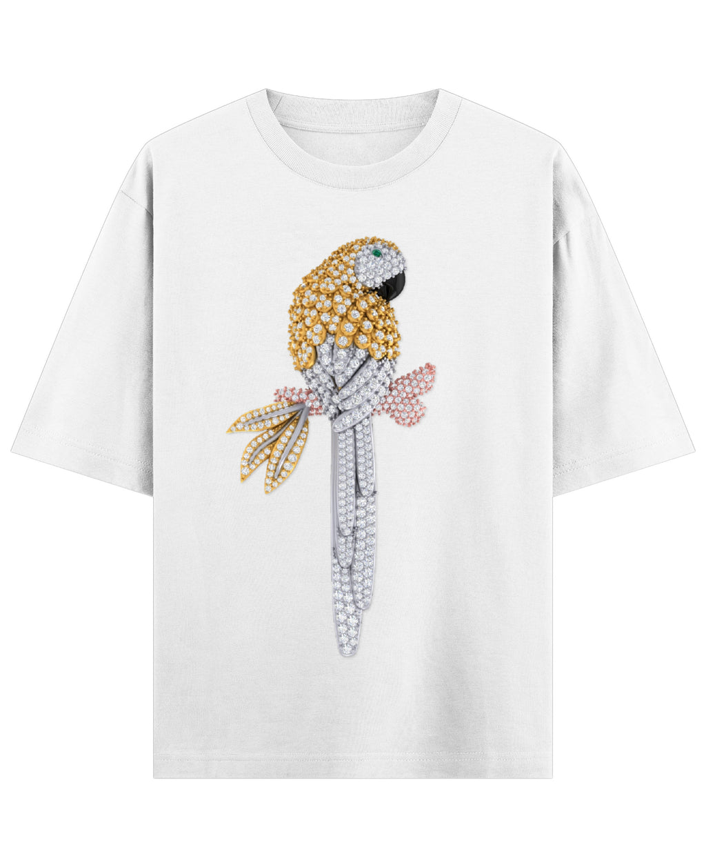 White Oversized T-shirt Front Design