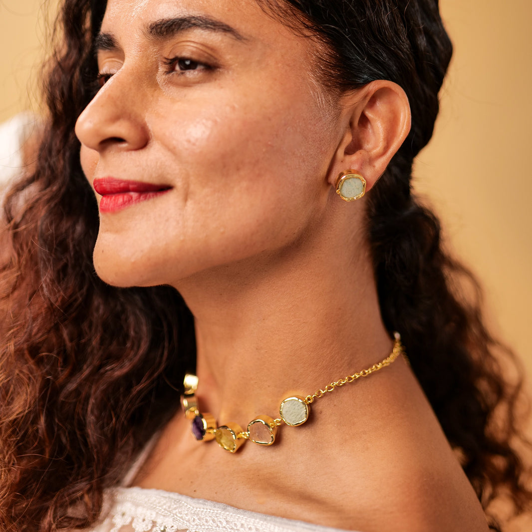 Harmony Necklace – worn by a model