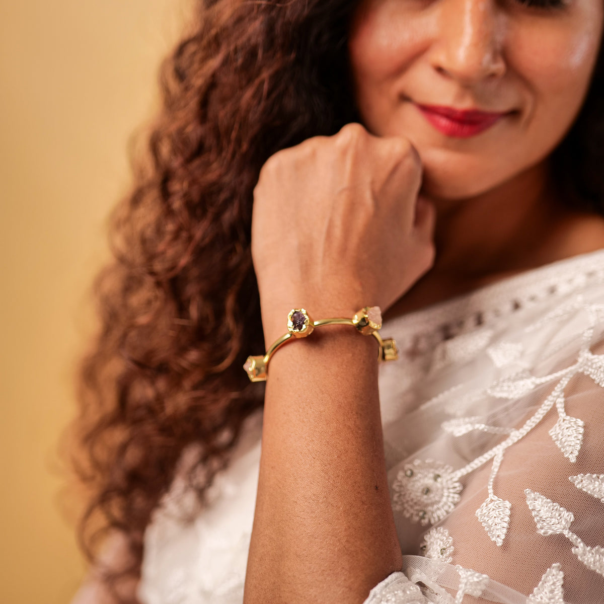 Twilight Adjustable Bangle – worn by a model
