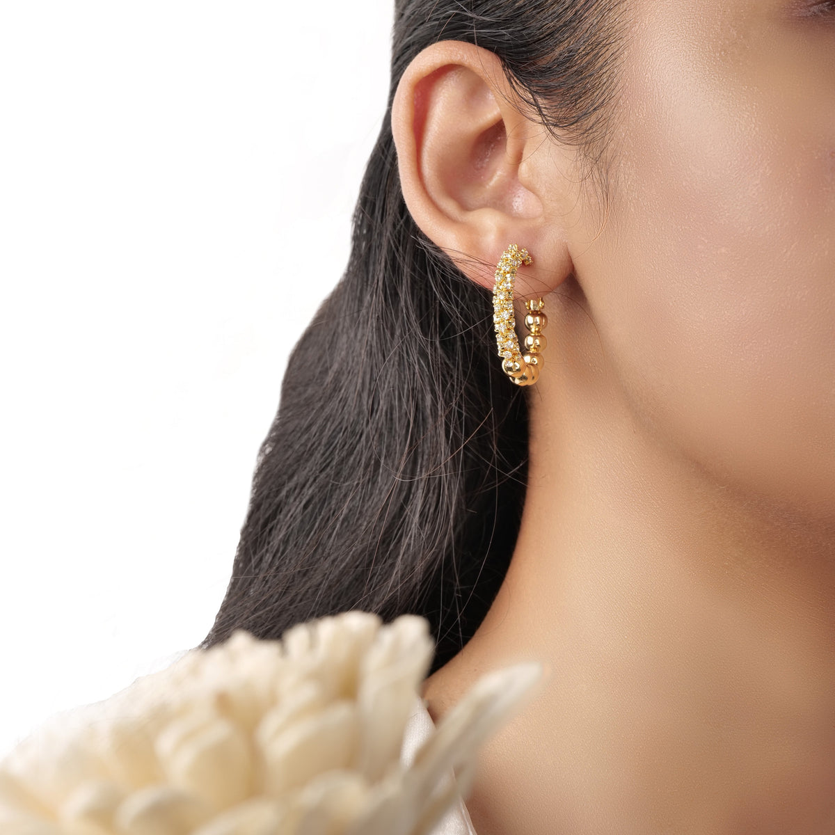 Galaxy Hoops – worn by a model