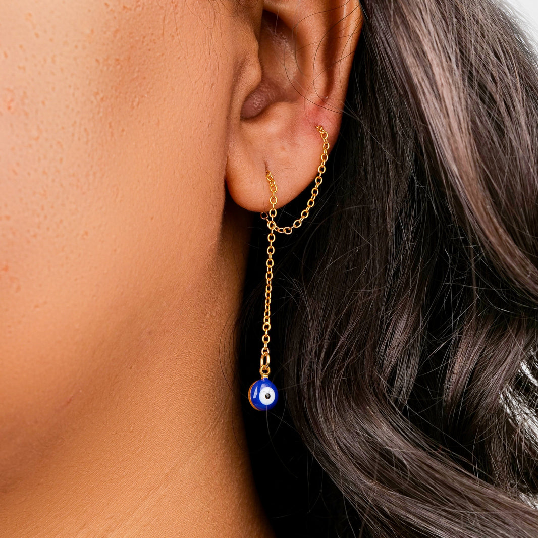 Nazar Needle and Thread – worn by a model