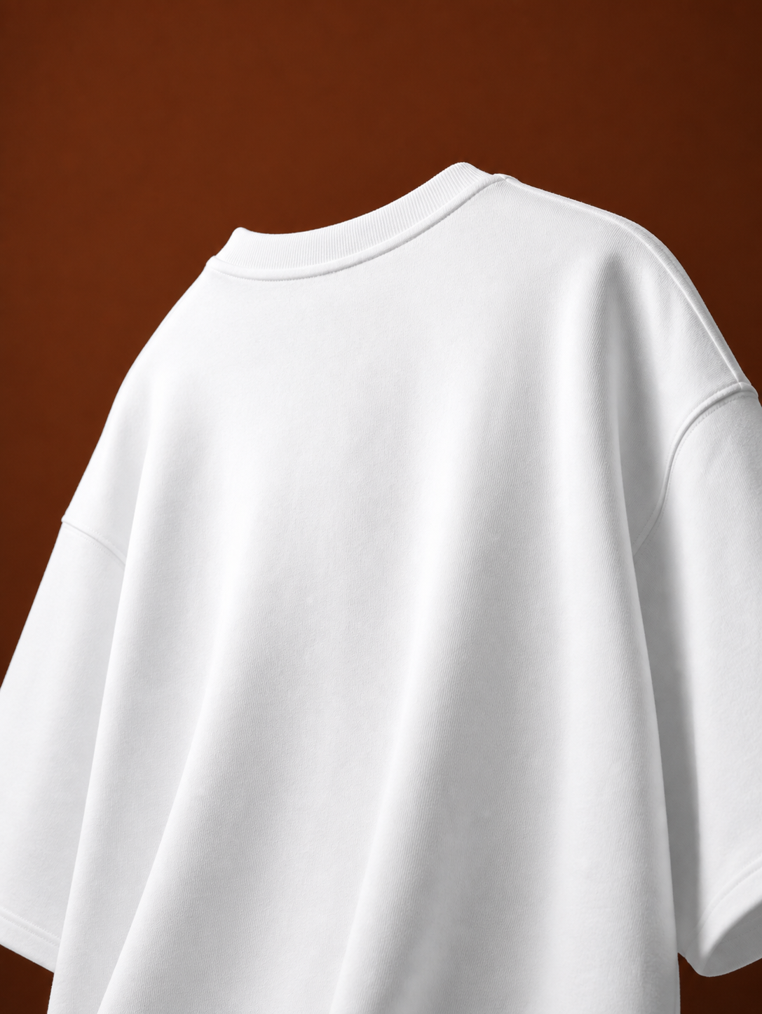 No Sleep Still Thinking Unisex Oversized Tee in white - back