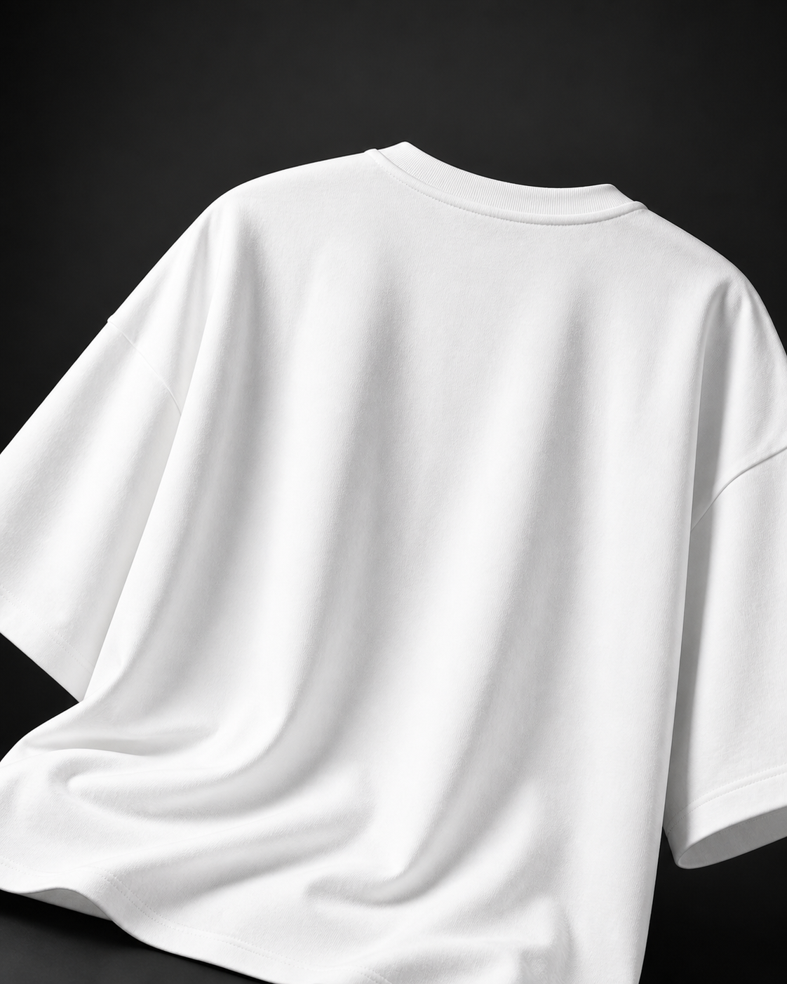 Platform Nine Three Quarters Unisex Oversized Tee in white - back
