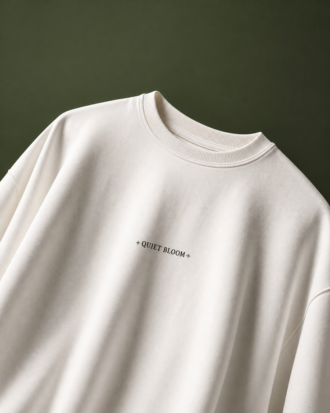 The Quiet Bloom Unisex Oversized Tee - front view