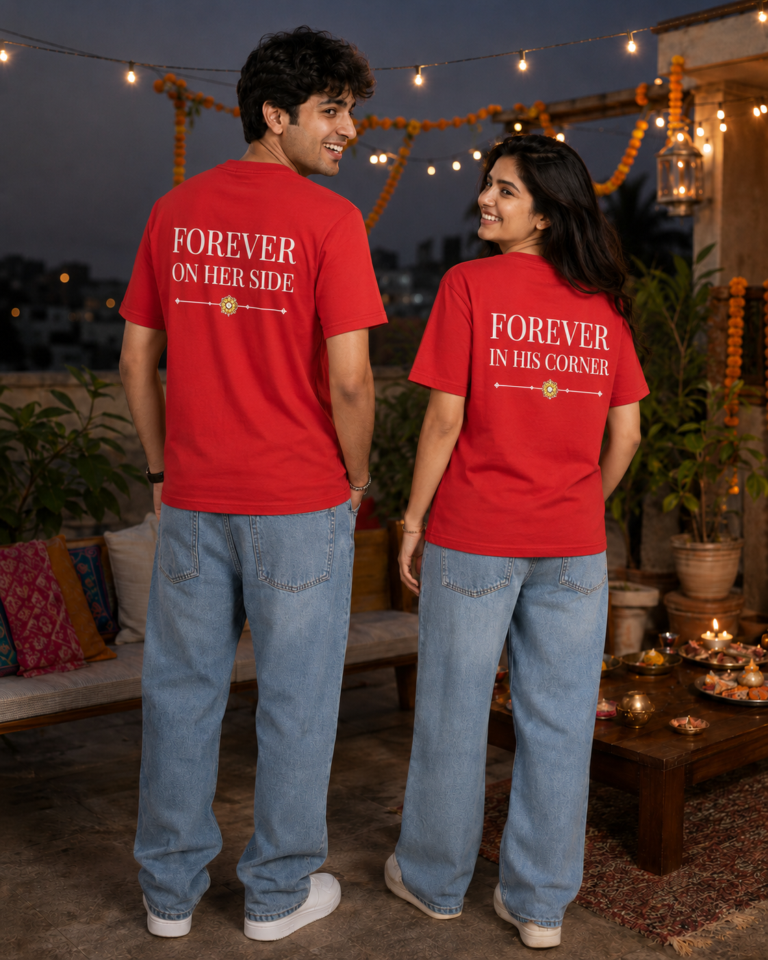 Brother - My First Protector / Sister - My Forever Blessing Personalised Unisex T-Shirt - Regular Fit - product gallery