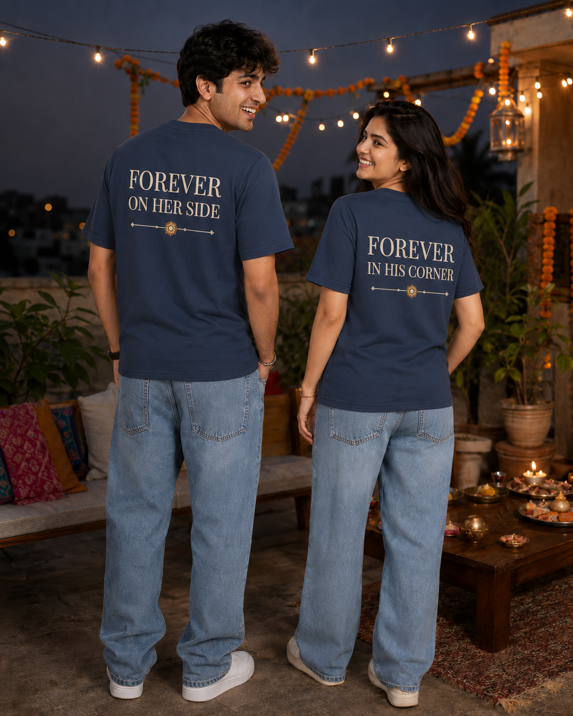 Brother - My First Protector / Sister - My Forever Blessing Personalised Unisex T-Shirt - Regular Fit - product gallery